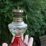 Oil lamp, glass kerosene lamp, 9,2" height indoor classic oil lamp, vintage retro oil lamp, indoor emergency lamp Image 5
