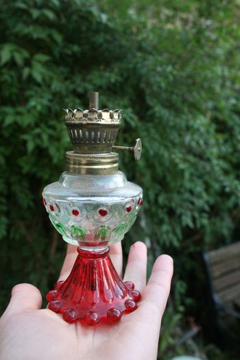 Oil lamp, glass kerosene lamp, 9,2" height indoor classic oil lamp, vintage retro oil lamp, indoor emergency lamp