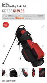 Taylormade lightweight stand bag BRAND NEW