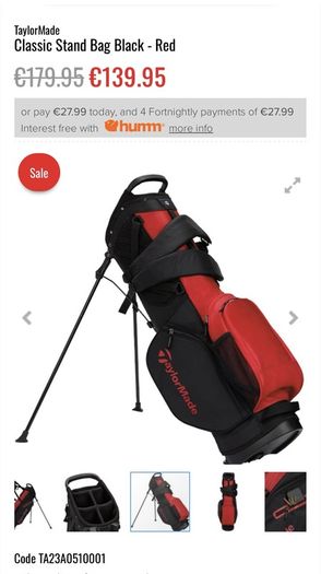 Taylormade lightweight stand bag BRAND NEW
