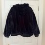 Zara TRF Reversible Faux Fur Women's Bomber Jacket in Black - size XS Image 3