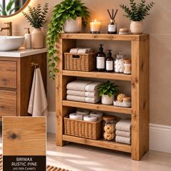 Handmade Rustic Pine Bathroom Unit