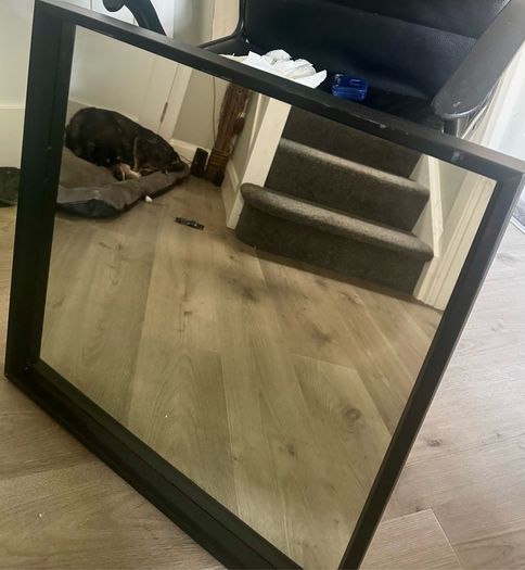 black square mirror