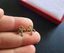Gold Tone Prince Inspired Stud Earrings Musician Legend Prince Roger Nelson Symbol Earrings | Purple Rain
