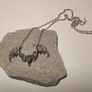 Sterling Silver Bat Necklace Image 4