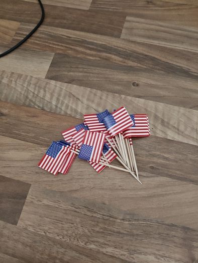 4th July American Flags / Cocktail Sticks