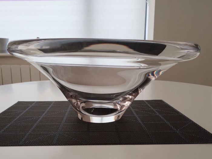 Rare Dartington Crystal Pebble Bowl Large
