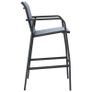 Garden Bar Chairs 2 pcs Grey Textilene Image 2