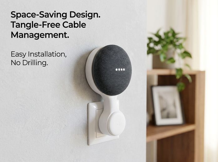 Google Nest Mini wall mount - socket holder