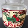 Early 20th Century Automotive Glass Jar. Image 2