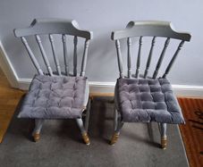Painted wooden kitchen chairs