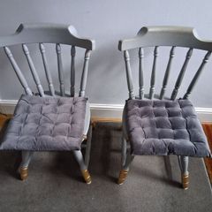 Painted wooden kitchen chairs