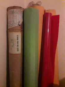 Rolls of sailcloth