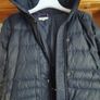 Tommy Hilfiger navy puffer jacket with faux fur hood Image 3