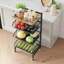 NEW SALE | Storage Rack,kitchen Trolley,Vegetable Trolley on Wheels,4 Tier Image 3