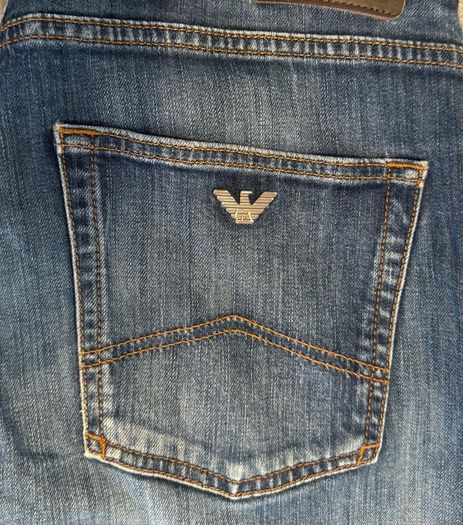 Armani Jeans Blue Denim Straight Fit Size 34