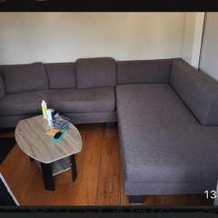 Lshape sofa grey