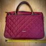 Picard Burgundy Quilted Messenger / Handbag (2585 Vino, padded, waterproof) 32cm Image 7
