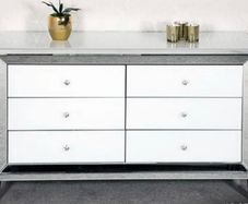 mirrored chest of drawers