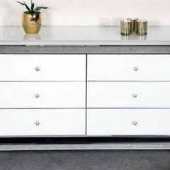 mirrored chest of drawers