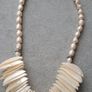 Pearl and mother of pearl necklace Image 5