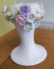 HATHAWAY English Garden Collection One of Bone China Candle Holder