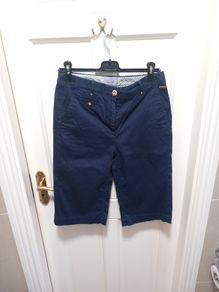 Navy Chino city shorts Per Una size 8