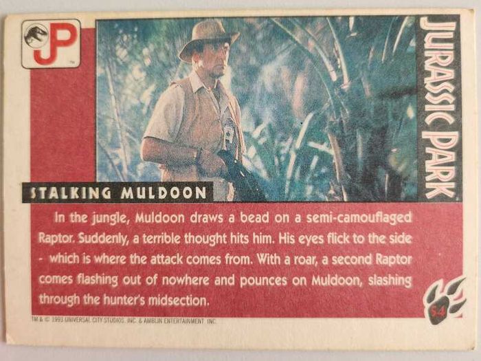 Jurassic Park cards
