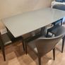 kitchen table with chairs and bench Image 3