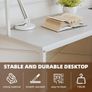 L Shaped Desk, 58 Computer desk with Storage Shelves, Reversible Gaming Desk with Power Outlet, Corner Desks for Home Office, Study, White Image 7
