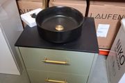 Hib 600 Sage green unit worktop bowl and tall tap all included