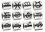 Pandora Style Zodiac Spacer Beads