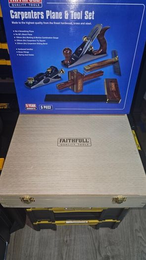Faithfull Carpenters Woodworking Planes & Tools 5 Piece Set