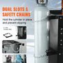 Heavy Duty Welding Cart with Lockable Cabinet and Gas Cylinder Storage Image 4