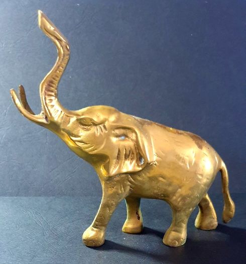 Vintage Brass Elephant