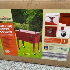 Rolling party cooler