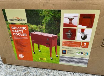 Rolling party cooler
