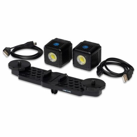 go pro Lume Cube Set for Gopro 2 Lamps + Support