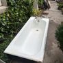Cast Iron Bath with Taps  Good Condition Image 3