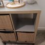 Ikea Kallax Unit, includes metal base frame and 4 bamboo inserts. Image 5
