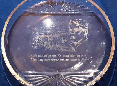innishfree crystal plate, possibly Waterford glass?????