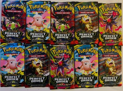 Pokemon Perfect Order 10 booster packs NEW