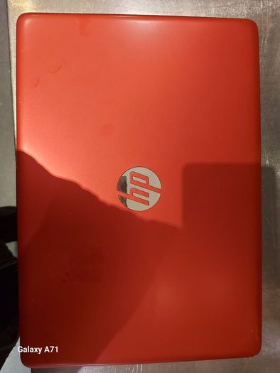 HP Laptop, 14 inch Red, Intel Core i3-7020 CPU 2.3GHz, 4GB Ram, Windows 10, Microsoft Edge, Chrome, and VLC