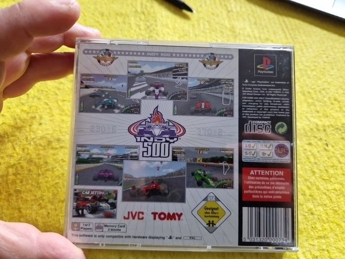 Indy 500 PlayStation1 Ps1 PlayStation2 Ps2 Games Original