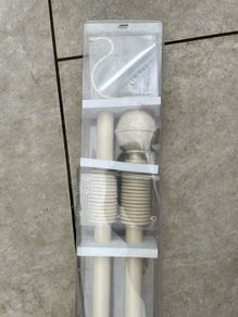 curtain pole cream metal Laura Ashley BNIB