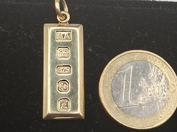 9ct yellow  gold ingot