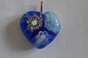 Pendant - Charm - Millefiori Glass Heart