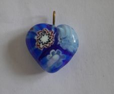 Pendant - Charm - Millefiori Glass Heart