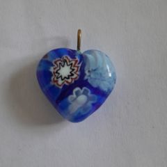 Pendant - Charm - Millefiori Glass Heart