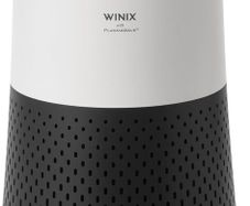 Compact Air Purifier for Bedroom Home, CADR 250 mh, 50m HEPA & Carbon Filter removes Allergies, Pollen, Dust, Smoke, Air Cleaner with Air Quality Sensor, Sleep Mode